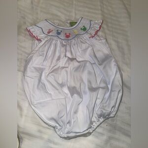 Bubble Minnie Mouse smocked - 12m - EUC